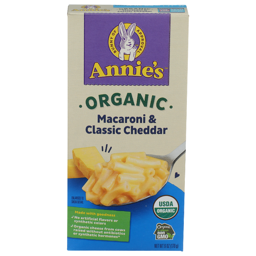 Annie's Organic Classic Cheddar Macaroni & Cheese - 6 Ounce Image 1 of 4