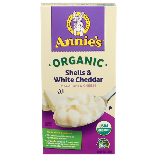 Annie's Shells & White Cheddar Macaroni & Cheese - 6 Ounce
