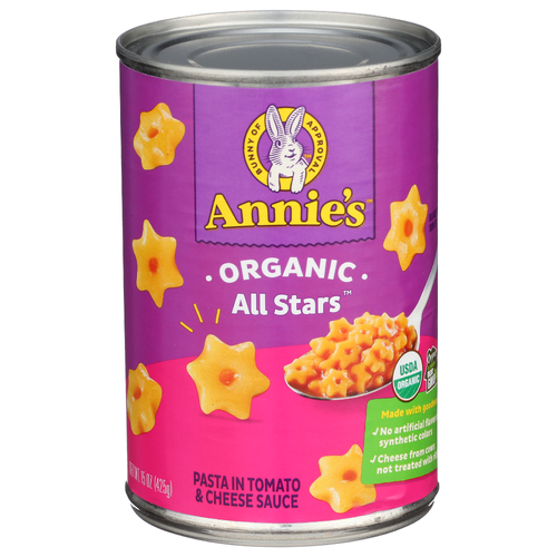Annie's Homegrown Pasta All Stars In Tomato & Cheese Sauce - 15 Ounce