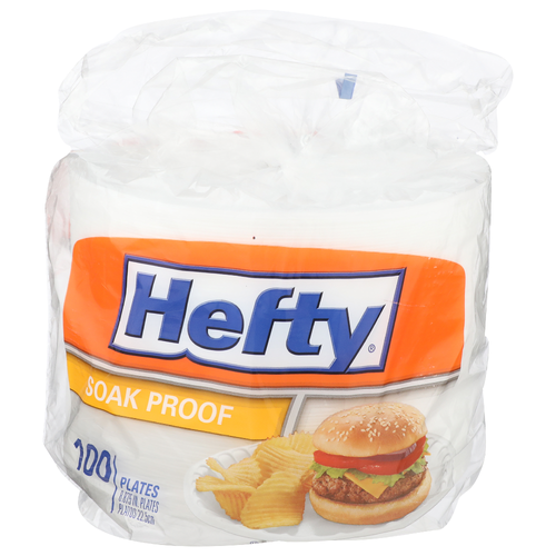 Hefty Soak Proof Foam Plate - 100 Count