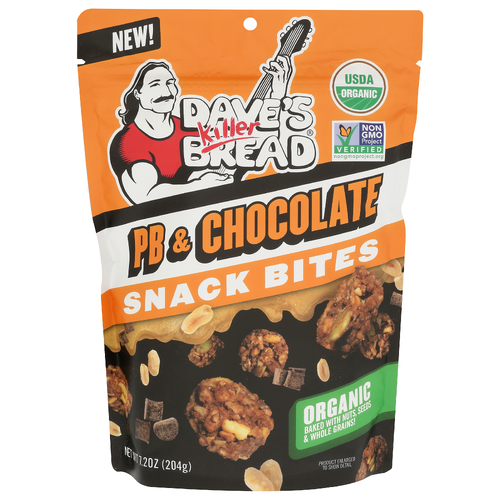 DAVE's Killer Bread Peanut Butter Chocolate Organic Snack Bites Pb & Chocolate - 7.2 Ounce