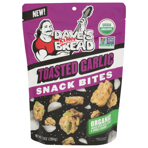 DAVE's Killer Bread Garlic Organic Snack Bites Toasted - 7.2 Ounce Image 1 of 4