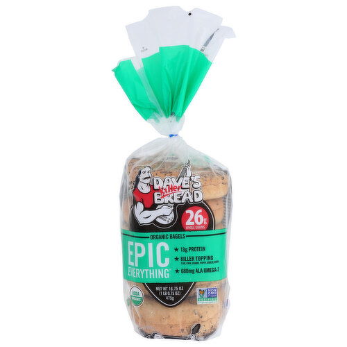 Dave's Killer Bread Organic Bagels Epic Everything - 16.75 Ounce