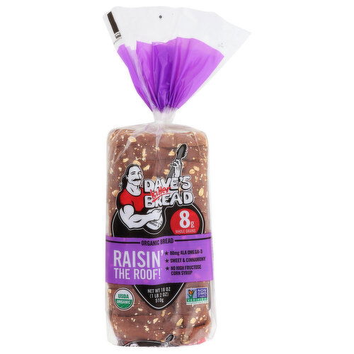 Dave's Killer Bread Raisin' The Roof Organic Cinnamon Raisin Breakfast Sliced Bread - 18 Ounce