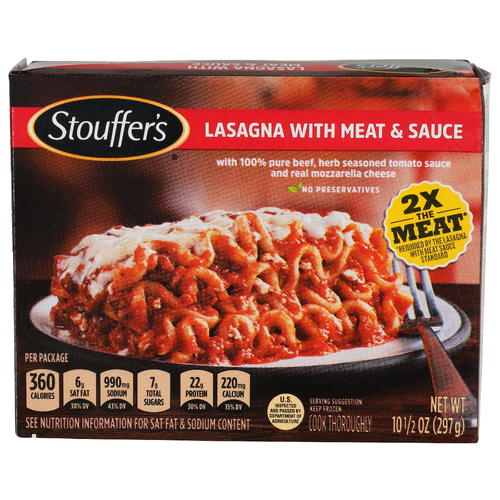 Stouffer's Lasagna With Meat & Sauce - 10.5 Ounce