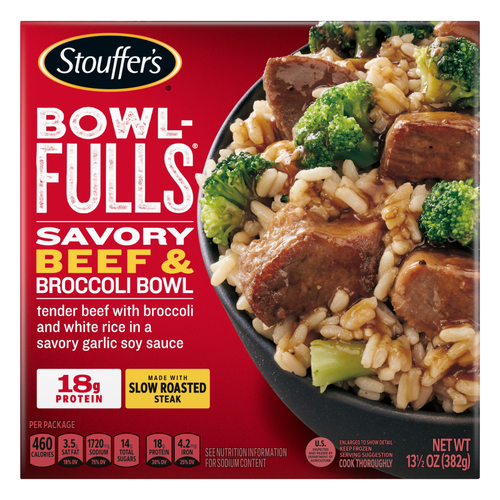 Stouffer's Bowl-Fulls Savory Beef And Broccoli Bowl - 13.5 Ounce