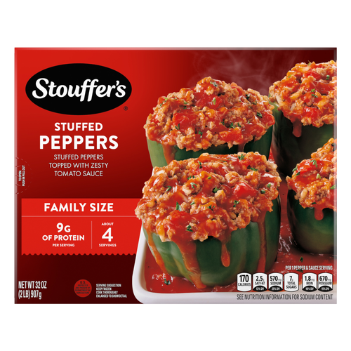 Stouffer's Stouffer’s Stuffed Peppers, Family Size, Frozen Easy Dinner - 32 Ounce