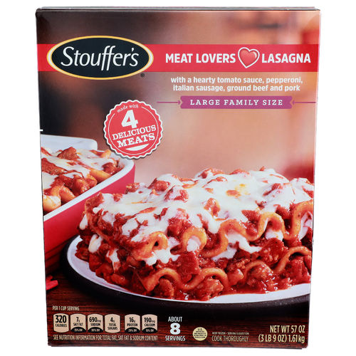 Stouffer's Meat Lovers Lasagna - 57 Ounce