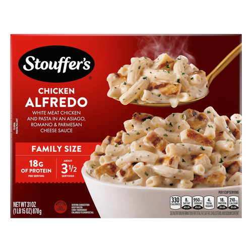 Stouffer's Stouffer’s Chicken Alfredo Pasta, Family Size, Frozen Dinners - 31 Ounce