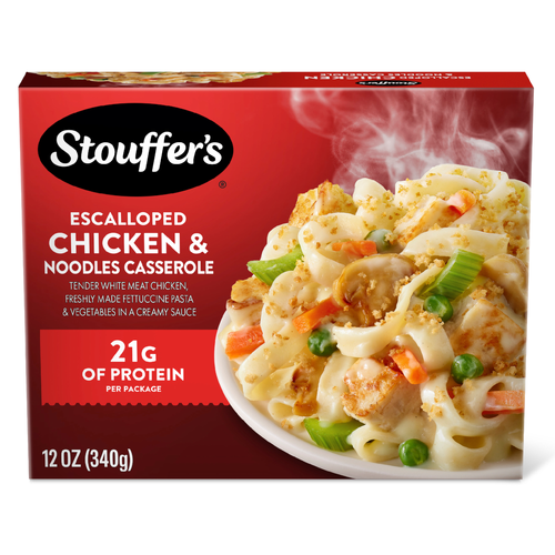 Stouffer's Escalloped Chicken & Noodles Casserole, Single Serve, Frozen Meals - 12 Ounce