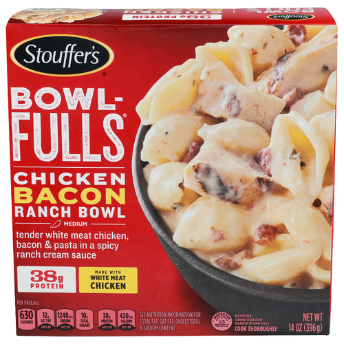 Stouffer's Bowl-Fulls Medium Chicken Bacon Ranch Bowl - 14 Ounce