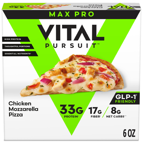 Vital Pursuit Chicken Mozzarella Pizza High Protein Glp-1 Friendly Frozen Meal - 6 Ounce
