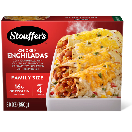 Stouffer's Chicken Enchiladas, Family Size, Frozen Size Meals - 30 Ounce Image 1 of 4