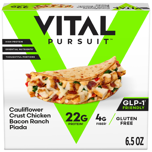 Vital Pursuit Cauliflower Crust Chicken Bacon Ranch Piada High Protein Frozen Meal - 6.5 Ounce