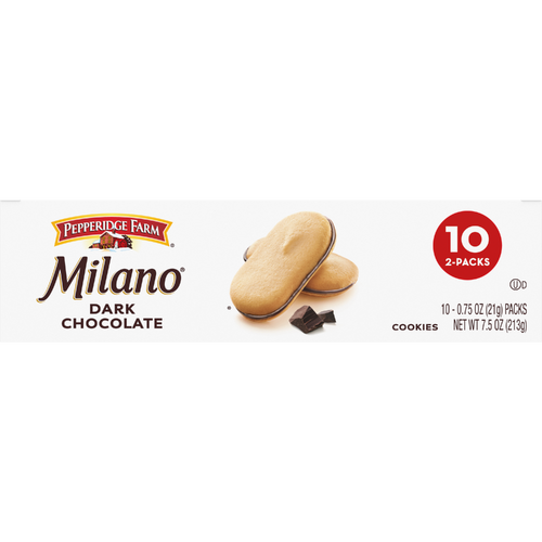 Pepperidge Farm Milano Double Dark Chocolate Cookies - 7.5 Ounce Image 1 of 2