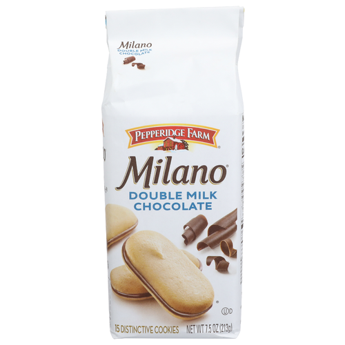 Pepperidge Farm Double Milk Chocolate Milano Cookies - 0.5 Ounce - 15 Count