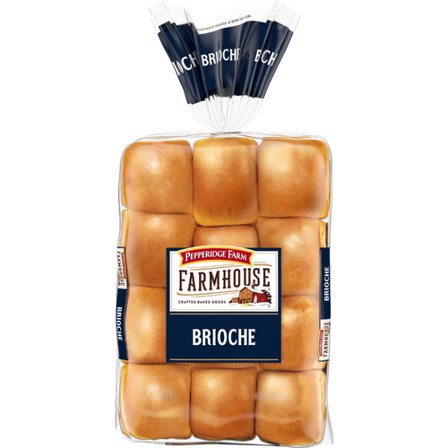 Pepperidge Farm Farmhouse Brioche Dinner Rolls, 12 Bag - 11 Ounce