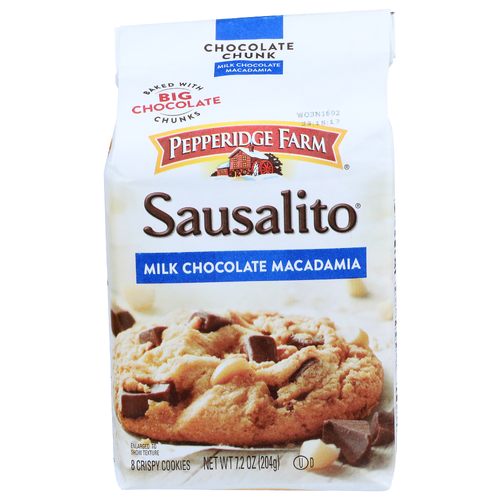 Pepperidge Farm Milk Chocolate Macadamia Crispy Cookies - 0.9 Ounce - 8 Count