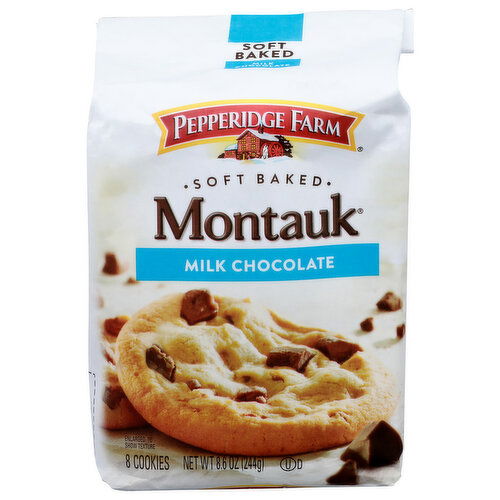 Pepperidge Farm Montauk Milk Chocolate Soft Baked Cookies - 1.075 Ounce - 8 Count