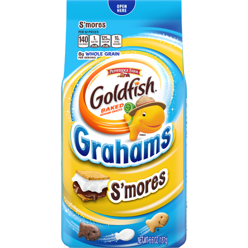 Pepperidge Farm Goldfish Grahams S'mores Crackers, Snack Bag - 6.6 Ounce