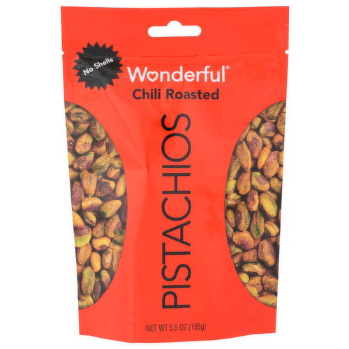 WONDERFUL PISTACHIOS Chili Roasted No Shell - 5.5 Ounce