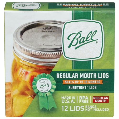 Ball Regular Mouth Lids - 12 Count