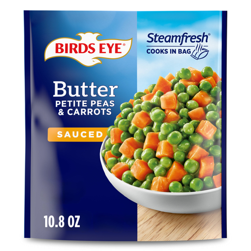 Birds Eye Steamfresh Sauced Butter Petite Peas And Carrots, Frozen Vegetables - 10.8 Ounce Image 1 of 4