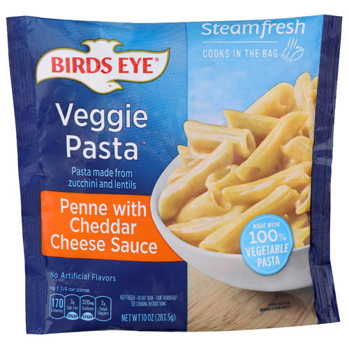 Birds Eye Penne With Cheddar Cheese Sauce Veggie Pasta - 10 Ounce