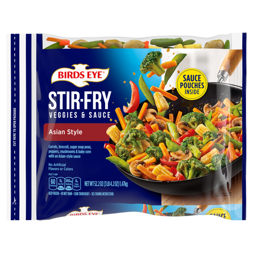 Birds Eye Asian Style Stir Fry Vegetables, Frozen Bag - 52.2 Ounce