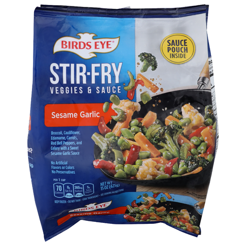 Birds Eye Sesame Garlic Stir-Fry Veggies & Sauce - 15 Ounce