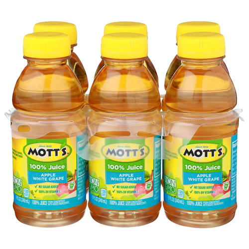 Mott's Apple White Grape Juice - 0.75 Count - 8 Count