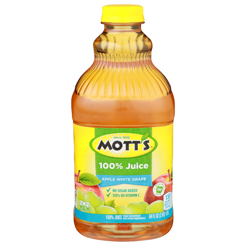 Mott's Apple White Grape 100% Juice - 64 Fluid Ounce