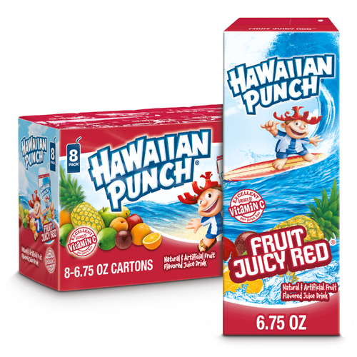 Hawaiian Punch Fruit Juicy Red Juice Drink - 0.844 Fluid Ounce - 8 Count
