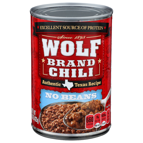 Wolf Brand Chili No Beans - 15 Ounce