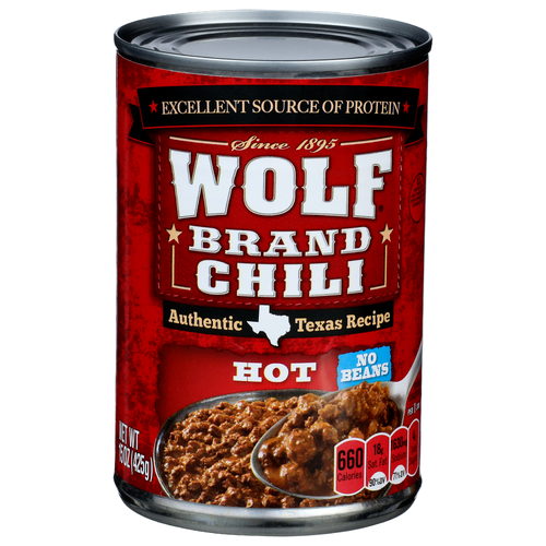 Wolf Brand Chili Hot - 15 Ounce