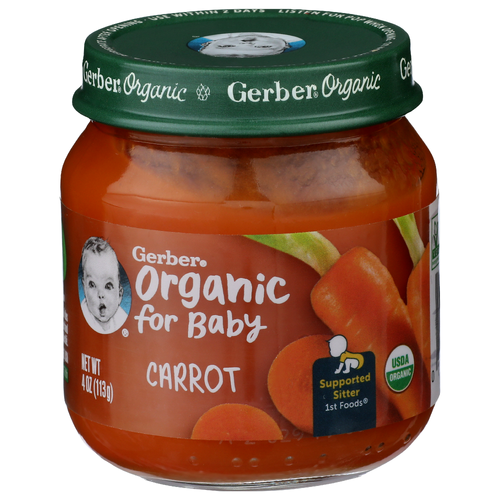 Gerber Organic For Baby Carrot - 4 Ounce