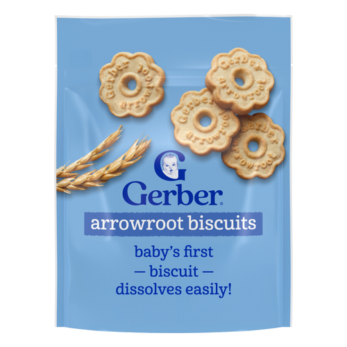 Gerber Snacks For Baby Arrowroot Biscuits Food - 5.5 Ounce Image 1 of 4