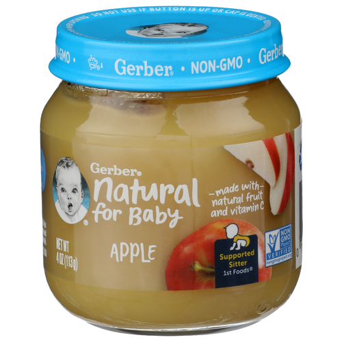 Gerber Natural For Baby Apple - 4 Ounce
