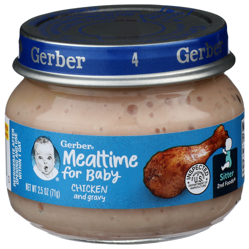 Gerber Mealtime For Baby Chicken And Gravy - 2.5 Ounce