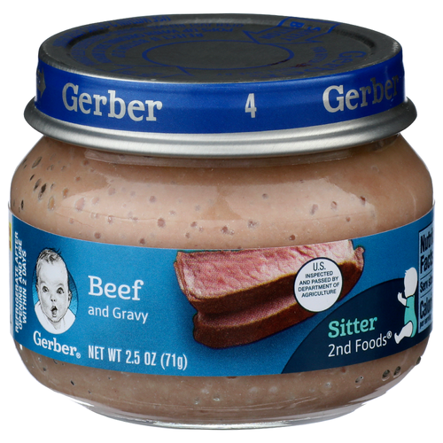 Gerber Beef And Gravy Sitter 2nd Foods - 2.5 Ounce
