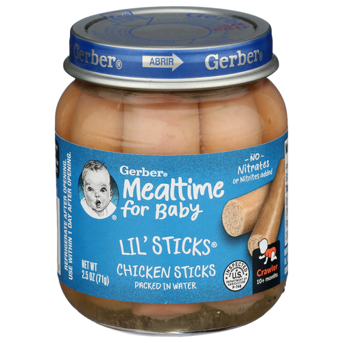 Gerber Chicken Sticks Mealtime For Baby Lil' - 2.5 Ounce