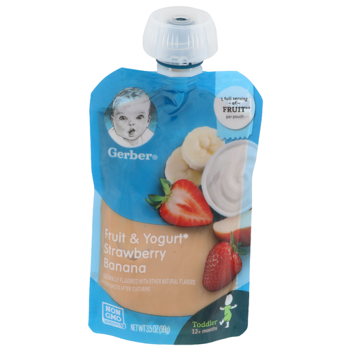 Gerber Strawberry Banana Fruit & Yogurt - 3.5 Ounce
