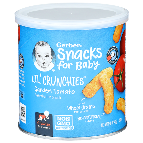 Gerber Snacks For Baby Garden Tomato Baked Grain Snack - 1.48 Ounce