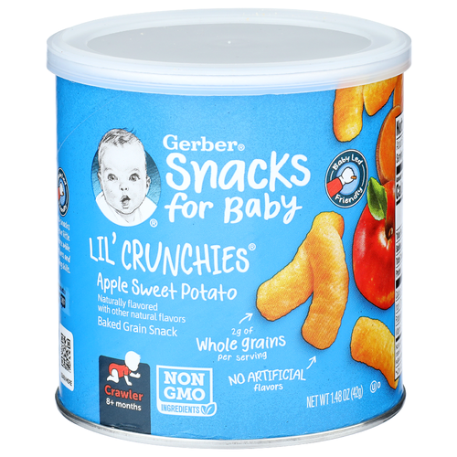 Gerber Snacks For Baby Apple Sweet Potato Baked Grain Snack - 1.48 Ounce