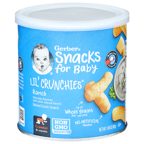 Gerber Snacks For Baby Lil'crunchies Ranch - 1.48 Ounce