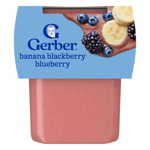 Gerber 2nd Food Banana Blackberry Blueberry Puree - 8 Ounce Image 1 of 4