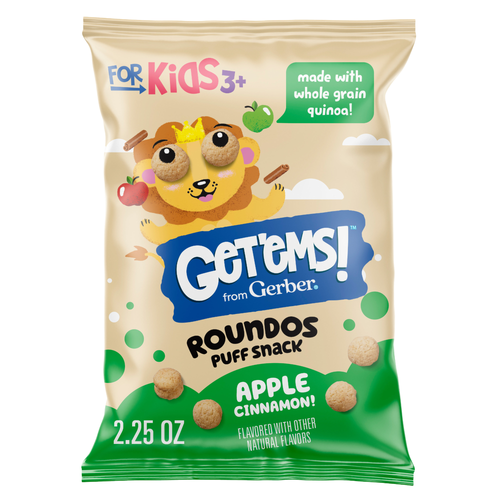 Get'Ems! Apple Cinnamon Roundos Puffs Snacks - 2.25 Ounce
