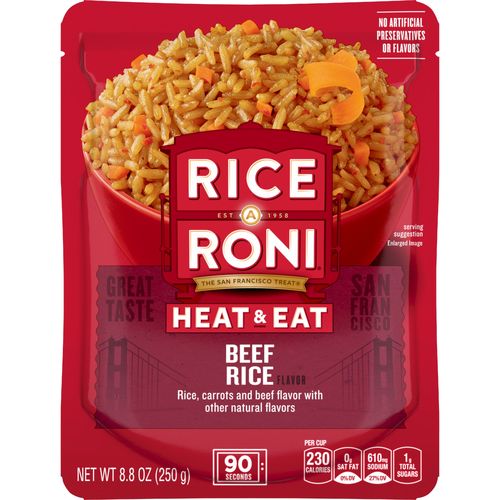 Rice A Roni Heat & Eat Beef Flavor - 8.8 Ounce