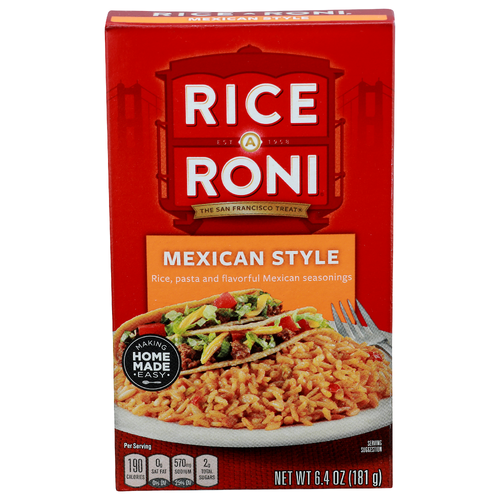 Rice A Roni Mexican Style Pasta And Flavorful Seasonings - 6.4 Ounce