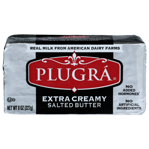 Plugra Extra Creamy Salted Butter - 8 Ounce